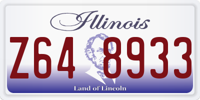 IL license plate Z648933