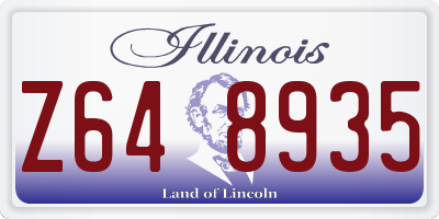 IL license plate Z648935