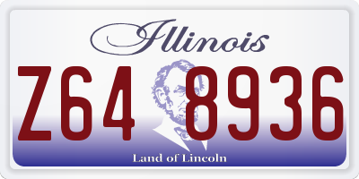 IL license plate Z648936