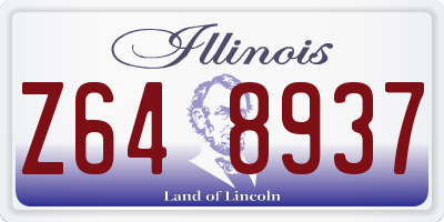 IL license plate Z648937