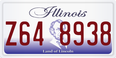 IL license plate Z648938