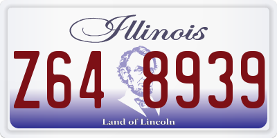 IL license plate Z648939