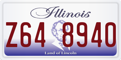 IL license plate Z648940