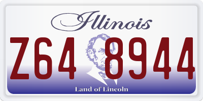 IL license plate Z648944