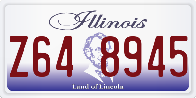 IL license plate Z648945