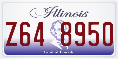 IL license plate Z648950
