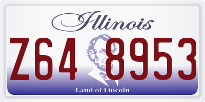 IL license plate Z648953