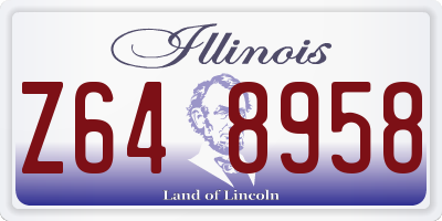 IL license plate Z648958