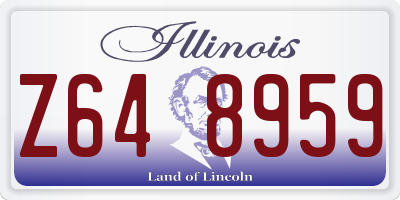 IL license plate Z648959