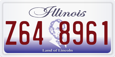 IL license plate Z648961