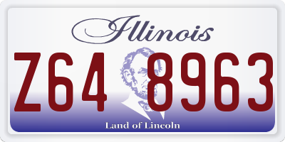 IL license plate Z648963