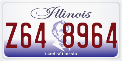 IL license plate Z648964