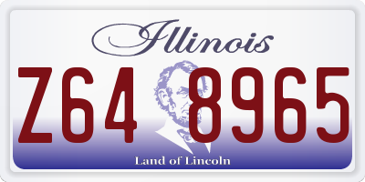 IL license plate Z648965
