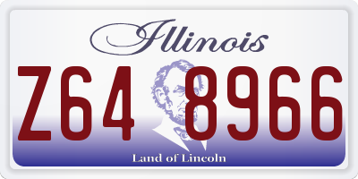IL license plate Z648966