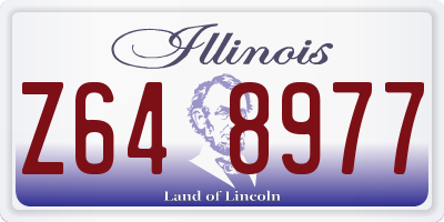 IL license plate Z648977