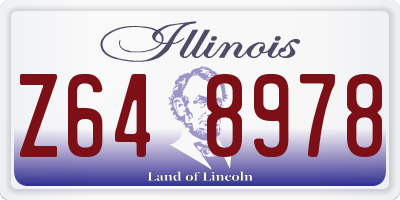 IL license plate Z648978