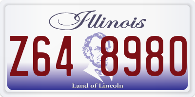 IL license plate Z648980