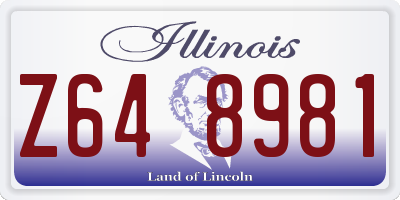 IL license plate Z648981