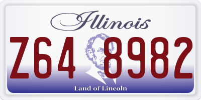 IL license plate Z648982