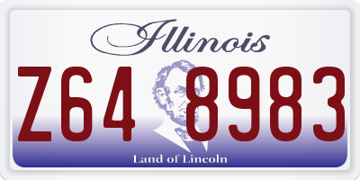 IL license plate Z648983