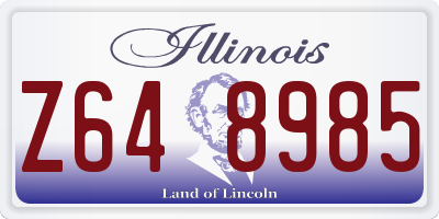 IL license plate Z648985