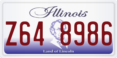 IL license plate Z648986