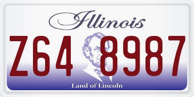 IL license plate Z648987
