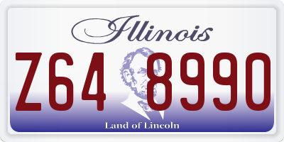 IL license plate Z648990