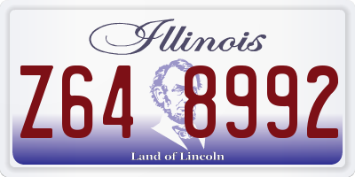IL license plate Z648992