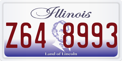 IL license plate Z648993
