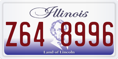 IL license plate Z648996