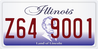 IL license plate Z649001