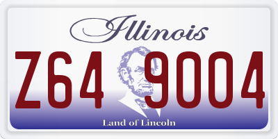 IL license plate Z649004