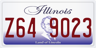 IL license plate Z649023