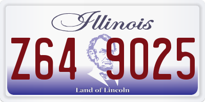 IL license plate Z649025
