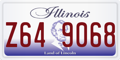 IL license plate Z649068