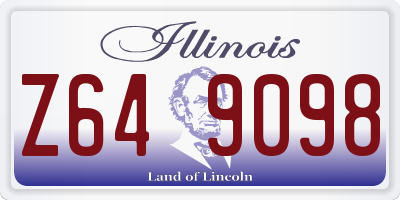 IL license plate Z649098