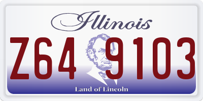 IL license plate Z649103