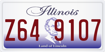 IL license plate Z649107