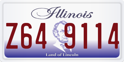 IL license plate Z649114