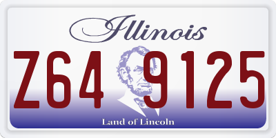 IL license plate Z649125