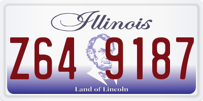 IL license plate Z649187