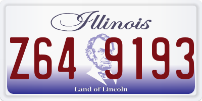 IL license plate Z649193