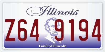 IL license plate Z649194
