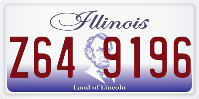 IL license plate Z649196