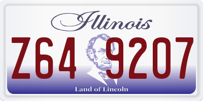IL license plate Z649207