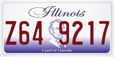 IL license plate Z649217