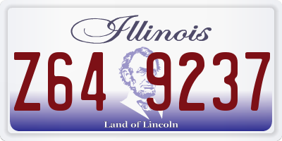 IL license plate Z649237