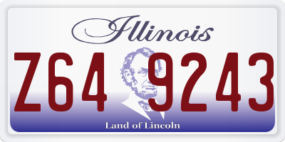 IL license plate Z649243