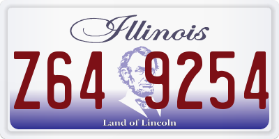 IL license plate Z649254